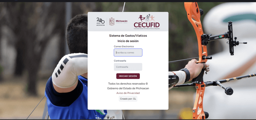 Gestión de viáticos/Gastos en CECUFID